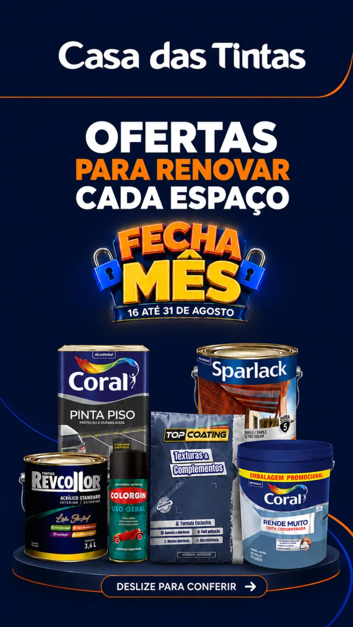 Campanha Fecha Mês da Casa das Tintas