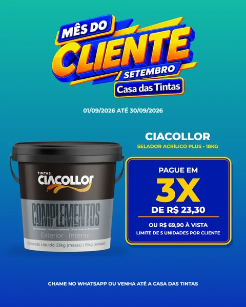 Ciacollor — Mês do Cliente, Casa das Tintas